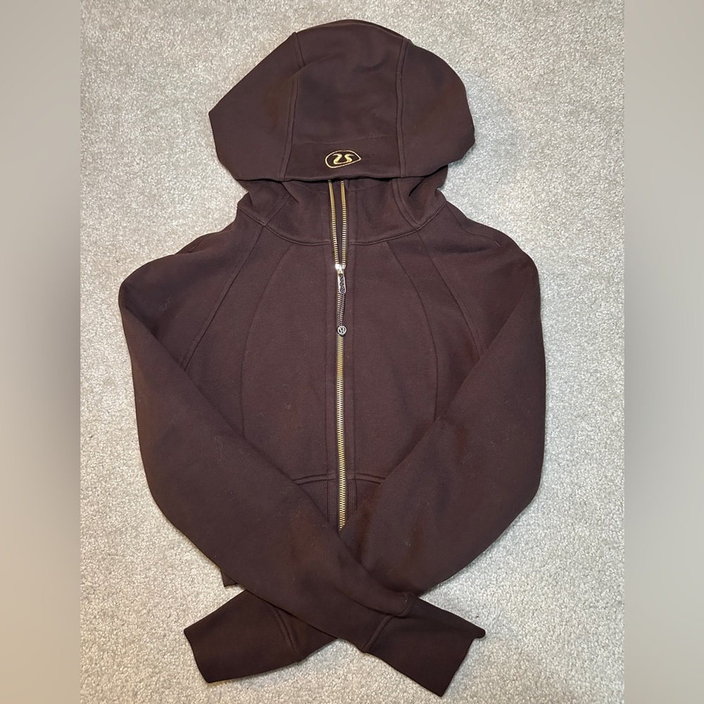 lululemon athletica Brown Full-Zip Hooded Sweatshirt